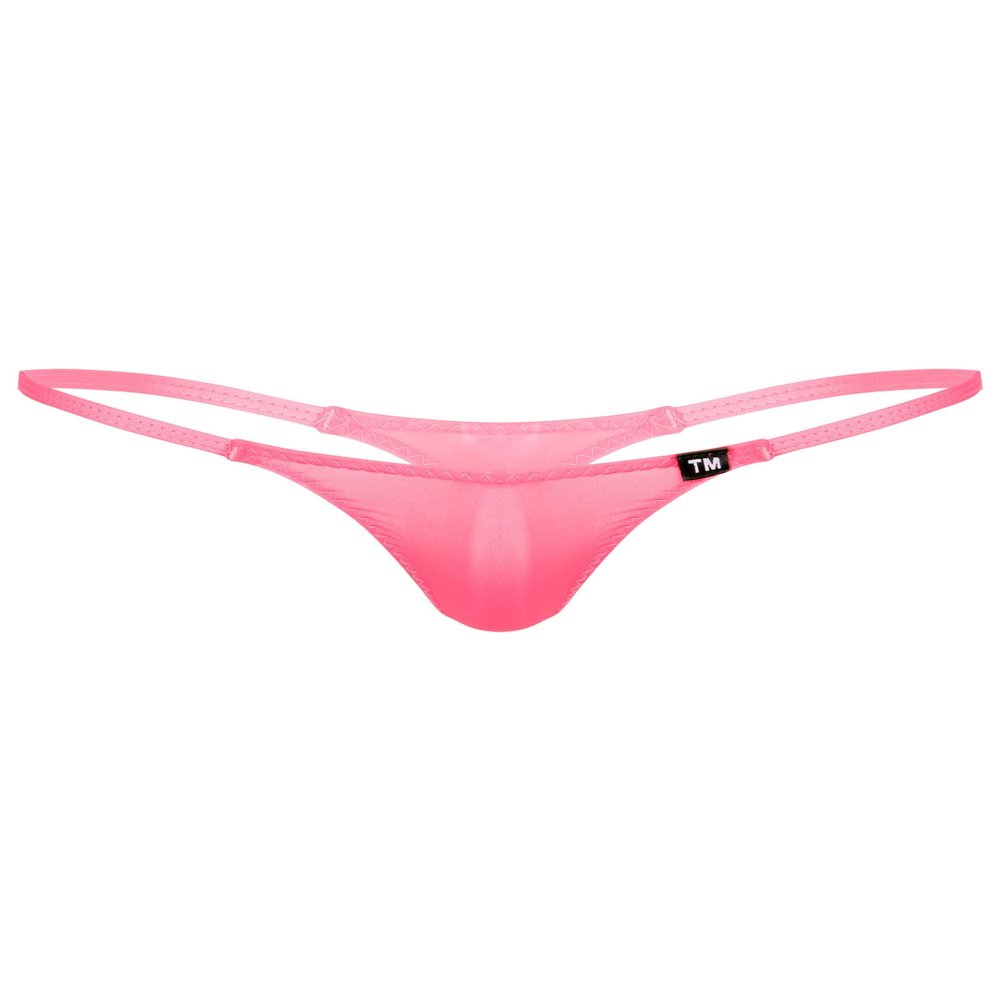 Alvivi Mens Breathable T-Back Bikini Briefs Bulge Pouch G-String Jockstrap Panties Sissy Underwear Pink Large