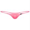 Alvivi Mens Breathable T-Back Bikini Briefs Bulge Pouch G-String Jockstrap Panties Sissy Underwear Pink Large view 1