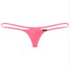 Alvivi Mens Breathable T-Back Bikini Briefs Bulge Pouch G-String Jockstrap Panties Sissy Underwear Pink Large view 3