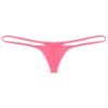 Alvivi Mens Breathable T-Back Bikini Briefs Bulge Pouch G-String Jockstrap Panties Sissy Underwear Pink Large view 4