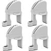 Cendasun Boat Fender Clips, Pontoon Boat Fender Clips, Adjustable Pontoon Boat Square Rail Fender Cleats/Clips/Hangers for Pontoon Bumpers, Pontoon Boat Accessories for Bumpers, 4 Pack view 1