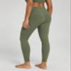 ODODOS Women's Cross Waist 7/8 Yoga Leggings with Inner Pocket, Inseam 25" Gathered Crossover Workout Yoga Pants, Dark Olive, Large view 3