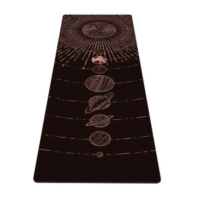nuveti Yoga Mat Print Extra Thick TPE Non Slip Fitness Exercise Mat with Carrying Bag,72"x24" Extra Thick 6MM Exercise & Workout Mat for Yoga, Pilates Fitness and Floor Exercises