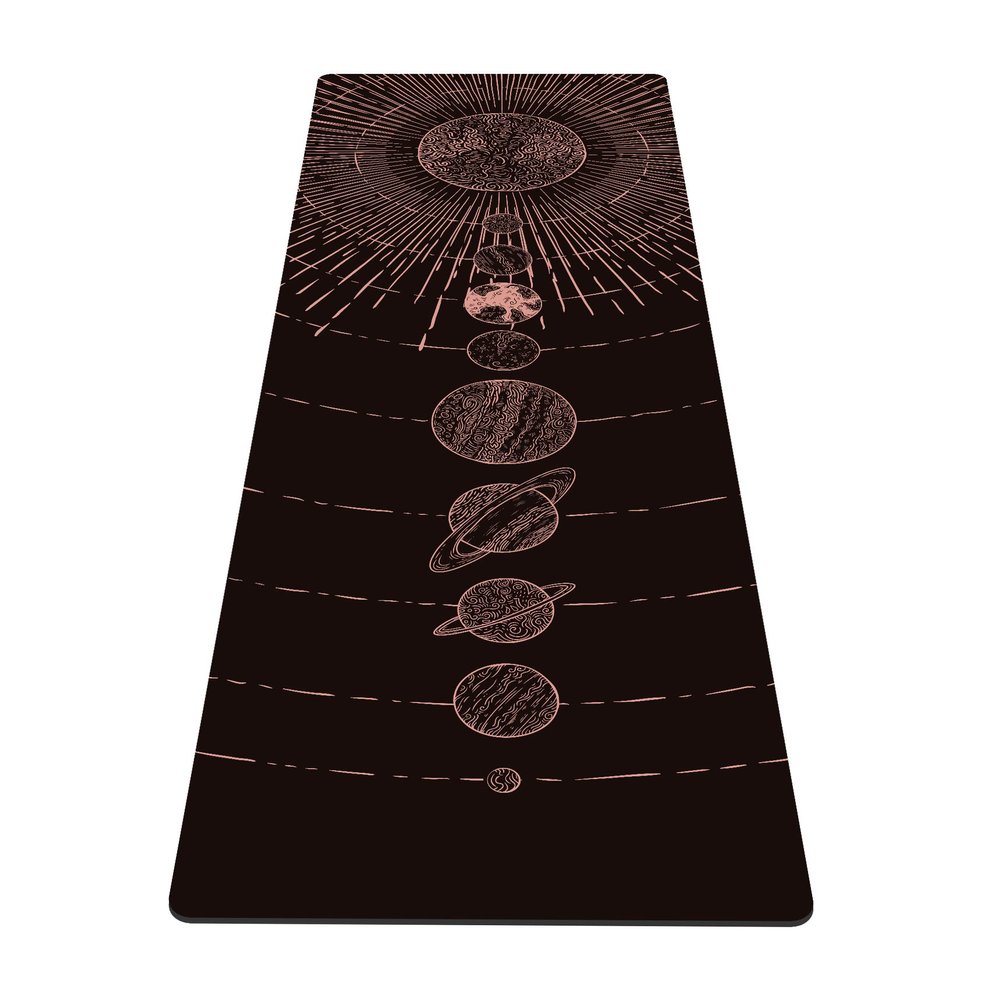 nuveti Yoga Mat Print Extra Thick TPE Non Slip Fitness Exercise Mat with Carrying Bag,72"x24" Extra Thick 6MM Exercise & Workout Mat for Yoga, Pilates Fitness and Floor Exercises
