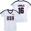 Icon Sports USWNT Player T Shirt  Girls Official U.S. Womens National Soccer Team Association USA Flag Football Tee Top | Rose Lavelle, Large view 1