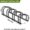 WALMANN 4 Bikes Floor Bike Stand, Bike Parking Rack Garage Bike Storage Stand Indoor/Outdoor 22-28" Wheel Stand, Max. Tire Width 2.1" view 3