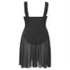 Yihuimin Women's Lyrical Dance Dress Cutout Split Tulle Skirt Leotard Modern Contemporary Dancewear Black Medium view 4