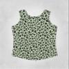 KNIT RIOT Womens Tank Top  Ruched Drawstring Back Sleeveless Slim Fit Soft Casual Yoga Active Workout Running T Shirts KR248 Leopard L view 4