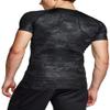 ATHLIO Men's Cool Dry Short Sleeve Compression Shirts, Sports Baselayer T-Shirts Tops, Athletic Workout Shirt, 3pack Tops Utility Camo Black/Black/Neon, X-Large view 4