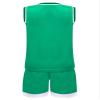 Hansber Kids Boys Girls Sports Jersey Tracksuit Basketball Performance Tank Top and Mesh Shorts Set Green 7-8 view 2
