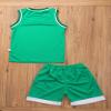 Hansber Kids Boys Girls Sports Jersey Tracksuit Basketball Performance Tank Top and Mesh Shorts Set Green 7-8 view 4