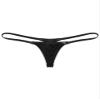 dPois Men's Low Waist Bulge Pouch Panties Stretch Mini Bikini Briefs T-back Underwear Black X-Large view 3