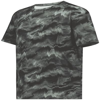 Holloway Men's Stock Cotton-Touch Poly Tee, Graphite Shockwave Print, Medium