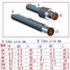 LureSport 5 Sets Connecting Tube C Brass Ferrules Chrome Plated Rod Fishing Rod Building Component Repair Pole DIY Accessory view 2