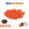 MUUNN 150pcs Tungsten Slotted Beads for Fly Tying, Sink Deeper and Faster 12 Colors/13 Sizes Slotted Tungsten Beads Fly Tying Beads Head Fly Tying Materials(Fluo Orange,3.8mm) view 2