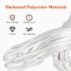 Sanung 2 Pack Basketball Net, Weather-Proof Standard Size Replacement White Basketball Mesh Net for Indoor and Outdoor, Easy to Install view 2