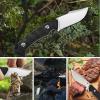 AUBEY Fixed Blade Knife with Kydex Sheath, 4.33" D2 Steel Blade, Full Tang Hunting Knife with G10 Handle for Camping Outdoor Bushcraft Collection view 4