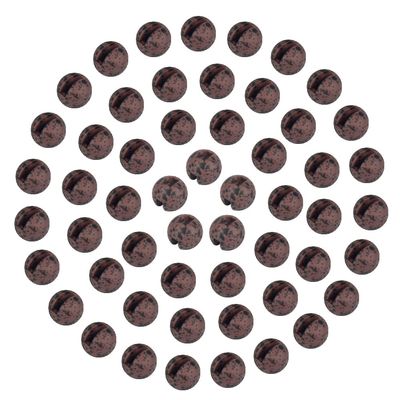 MUUNN 150pcs Tungsten Slotted Beads for Fly Tying, Sink Deeper and Faster 12 Colors/13 Sizes Slotted Tungsten Beads Fly Tying Beads Head Fly Tying Materials(Mottled Brown,3.5mm)