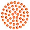 MUUNN 150pcs Tungsten Slotted Beads for Fly Tying, Sink Deeper and Faster 12 Colors/13 Sizes Slotted Tungsten Beads Fly Tying Beads Head Fly Tying Materials(Fluo Orange,3.5mm) view 1