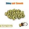 MUUNN 150pcs Tungsten Slotted Beads for Fly Tying, Sink Deeper and Faster 12 Colors/13 Sizes Slotted Tungsten Beads Fly Tying Beads Head Fly Tying Materials(Mottled Yellow,3.8mm) view 2