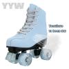YYW Roller Skates for Women and Men Artificial Cowhide with Thick Cotton Protection Upper Outdoor Roller Skates for Girls Boys (37=US Women:7=US Men:5.5 =Heel to Toe:24 cm) view 2