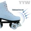 YYW Roller Skates for Women and Men Artificial Cowhide with Thick Cotton Protection Upper Outdoor Roller Skates for Girls Boys (37=US Women:7=US Men:5.5 =Heel to Toe:24 cm) view 3