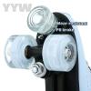 YYW Roller Skates for Women and Men Artificial Cowhide with Thick Cotton Protection Upper Outdoor Roller Skates for Girls Boys (37=US Women:7=US Men:5.5 =Heel to Toe:24 cm) view 4