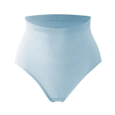2 Pcs Multi Color Tummy Control Hip-up Shapewear Hi-Waist Girdle Abdomen Panty Postpartum Butt Lifter Short (Color : Blue, Size : Medium)