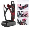 Lightweight Road Bicycle Water Bottle Cage,with Storage Tools Box,Multi Function Water Cup Holder for Mountain Bike MTB Cycling Equipment, Black Red view 3