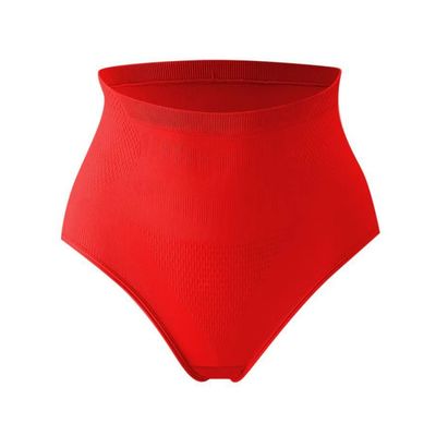 2 Pcs Multi Color Tummy Control Hip-up Shapewear Hi-Waist Girdle Abdomen Panty Postpartum Butt Lifter Short (Color : Red, Size : X-Large)