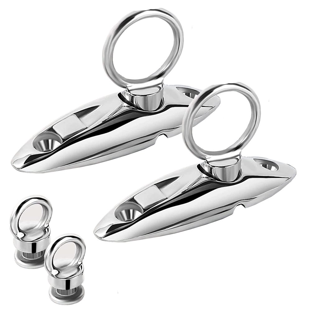 Fender Hanger 316 Stainless Steel Quick Release Fender Hanger,Fender Hangers use for pontoon boat,Bimini Top Deck Hinge,Quick Release Hinge ,Marine Hardware Accessories,Include Screws, Pack of 2