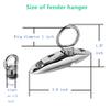 Fender Hanger 316 Stainless Steel Quick Release Fender Hanger,Fender Hangers use for pontoon boat,Bimini Top Deck Hinge,Quick Release Hinge ,Marine Hardware Accessories,Include Screws, Pack of 2 view 4