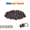 MUUNN 150pcs Tungsten Slotted Beads for Fly Tying, Sink Deeper and Faster 12 Colors/13 Sizes Slotted Tungsten Beads Fly Tying Beads Head Fly Tying Materials(Mottled Brown,3.3mm) view 2
