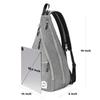 A11N SPORTS Pickleball Bag, Reversible Crossbody Sling Bag/Backpack for Women Men, Charcoal view 2