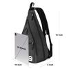 A11N SPORTS Pickleball Bag, Reversible Crossbody Sling Bag/Backpack for Women Men, Black view 2