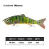 SENYUBBY 10in Multi Jointed Swimbait Fishing Lures Bait,4 Segment Big Giant Sinking Fishing Bass Lures,Crankbaits Swimbaits with Treble Hook view 3