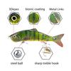 SENYUBBY 10in Multi Jointed Swimbait Fishing Lures Bait,4 Segment Big Giant Sinking Fishing Bass Lures,Crankbaits Swimbaits with Treble Hook view 4