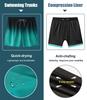 APTRO Men's Swim Trunks with Compression Liner 5 Inch Bathing Suit Beach Swimsuits #C183 3X view 4