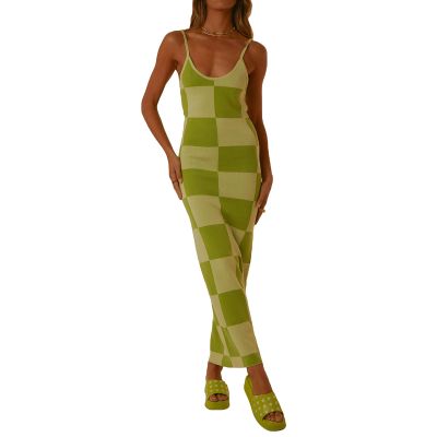 2022 Bodycon Dresses for Women Summer Knit Hollow Out Sexy Night Out Midi Maxi Dress Sleeveless Long Cut Out Dress