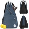 A11N SPORTS Pickleball Bag, Reversible Crossbody Sling Bag/Backpack for Women Men, Navy view 1