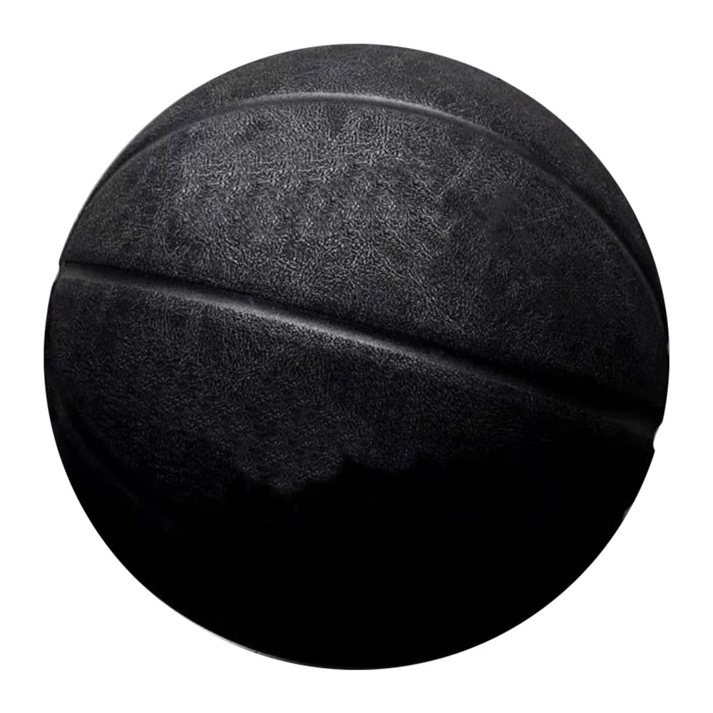 Size 7 Nubuck Suede Basketball, Moisture Absorbing, Abrasion Resistant and Non-Slip for Indoor and Outdoor Training and Competition,Black