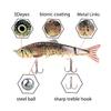 SENYUBBY 10in Multi Jointed Swimbait Fishing Lures Bait,4 Segment Big Giant Sinking Fishing Bass Lures,Crankbaits Swimbaits with Treble Hook view 4