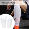 Soccer Shin Guards for Kids Youth,3 Colors Football Shinguards, Lightweight and Breathable Child Calf Protective Gear, Soccer Equipment for 3-10 Years Old Boys Girls Children Teenagers(White), sh view 2