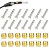 14 PCS BH90 Brake Olive and Barb - Brake brass olive and steel Connecting Insert kit for Shimano Mountain Bike Bicycle BH90 Avid Sram Bike Hydraulic Disc Brake Hose BH90/BH59 view 1
