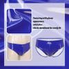 Agoky Men's Stretch Underwear Support Briefs with Drawstring Swim Bikini Hip Briefs Type B Blue 3X-Large view 3