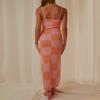 2022 Bodycon Dresses for Women Summer Knit Hollow Out Sexy Night Out Midi Maxi Dress Sleeveless Long Cut Out Dress view 3