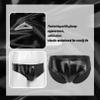 Agoky Men's Stretch Underwear Support Briefs with Drawstring Swim Bikini Hip Briefs Type B Black A XX-Large view 3