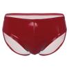 Agoky Men's Stretch Underwear Support Briefs with Drawstring Swim Bikini Hip Briefs Type B Red X-Large view 1