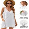 Blooming Jelly Womens Swimwear Cover Up Dress Swimsuit Cover Up V Neck Tank Sexy Dress (XX-Large, White) view 2