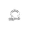 SHONAN 1/4" Small Bow Shackles, Marine Grade D Ring Shackle, 6 Pcs Stainless Steel Shackles Screw Shackles for Chain or Strap, 480 Lbs Capacity view 4